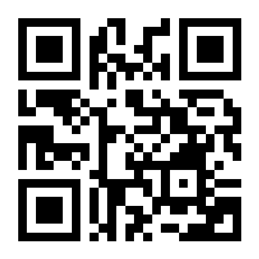 Classic black and white QR code
